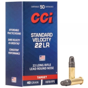  Standard Velocity 22 LR 40gr Lead Round Nose 50rds Ammo