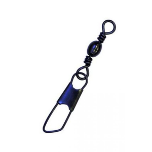EC Black BRL SWVL W/SNAP SZ-1 12PK - Eagle Claw