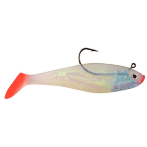 Image and Description Sea Striker 3" Rigged Swim Shad 5 Pack Pearl Shad/Pink Back/Red Tail - Sea Striker