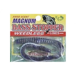 Bass Stopper Magnum Purple Wht - K&E Stopper Lures