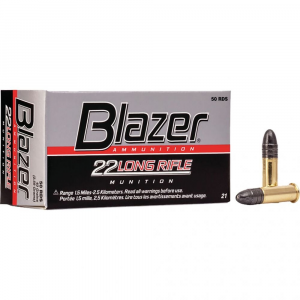  Blazer High Velocity Rimfire .22 LR 40 Gr. Lead Round Nose 50 Rd. Ammo