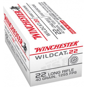 chester WW22LR Wildcat .22 LR 40 GR Lead Round Nose 50 Bx/ 100 C Ammo