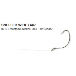 Sea Striker Snelled Wide Gap Mustad 6ct - Sea Striker