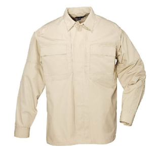 Ripstop TDU Shirt Long Sleeve TDU Khaki X-Large - 5.11 Tactical