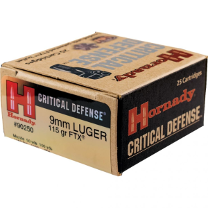 Hornady Critical Defense 9mm 115 grain Flex Tip Ammunition - Hornady
