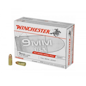 chester Full Metal Jacket 9mm 115 Gr 200 Round Box Ammo