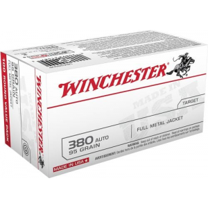 chester USA 380 ACP 95 Grain Full Metal Jacket 100rd Box Ammo