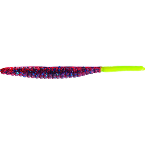 Z-Man TT5-72PK6 Elaztech Trout Plum/Chartreuse Tail 5" 6pk - Z-Man
