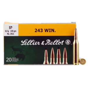 lier & Bellot Rifle 243 Win 100 Gr Soft Point (SP) 20 Bx/ 25 Cs Ammo