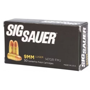  Sauer Elite Performance 9mm Luger 147gr FMJ 50rd Ammo