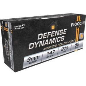 cchi Defense Dynamics 9mm Luger 147 Gr Jacketed Hollow Point (JHP) 50 Bx/ 20 Cs Ammo