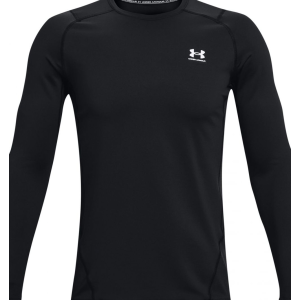 UA Men's ColdGear Armour Fitted Crew Black/White Medium - Under Armour
