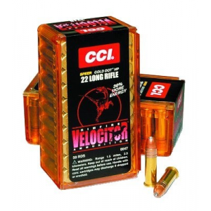  .22 LR Velocitor 40gr CPHP 50RD BOX Ammo