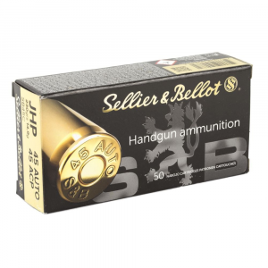 lier & Bellot Handgun .45 ACP 230 GR Jacketed Hollow Point 50 Bx/ 20 Cs Ammo