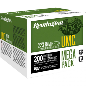 Remington 223 Remington 55 Grain Full Metal Jacket Mega Pack-23683 - Remington