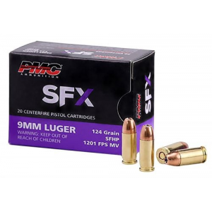  Hyper-Expansion 9mm Luger 124 Gr StarFire Hollow Point 20 Bx/ 50 Cs Ammo