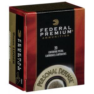 eral Premium Personal Defense Hydra-Shock 9mm 124gr JHP 20 Round Box Ammo