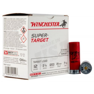 chester TRGT12007 Super Target 12 Gauge 2.75 1 Oz 7.5 Shot 25 Bx/ 10 Cs Ammo