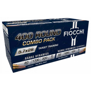 cchi Hyperformance 5.7x28mm Full Metal Jacket 400rds Combo Pack Ammo