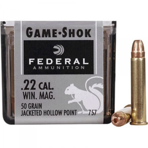 eral .22 WMR 50 Grain Jacketed Hollow Point 50rd Ammo