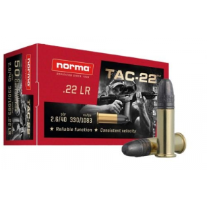 ma Tac-22 22LR 40gr Lead Round Nose 50rd Box Ammo