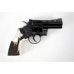 Custom and Collectible Firearms Colt Python .357 MAG Dark Series, 3" Engraved, Stag Grips - Colt