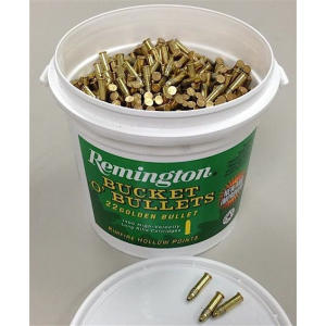 Remington Ammunition Golden Bullet .22 LR Plate - Case of 4 buckets - Remington