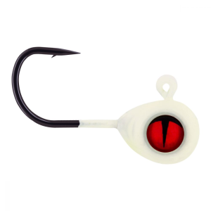 Northland Tungsten Crappie King Jig 1/8 Oz, #6 Hk Super-Glo White 2/Cd - Northland Fishing Tackle