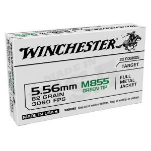 chester Full Metal Jacket GreenTip 5.56x45mm NATO 62 Gr 150 Round Box Ammo