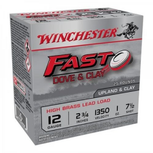 chester Fast Dove & Clay 12 Gauge 1oz # 7.5 Shot 25 Round Box Ammo