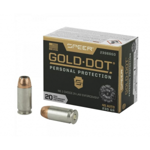 er Gold Dot Personal Protection .45 ACP 230 GR Hollow Point 20 Bx/ 10 Cs Ammo