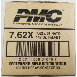 Bulk 147 Grain FMJ-BT 500rd Case Ammo