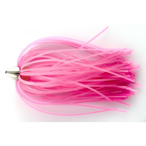 C&H King Buster Lure, Pink/Glow Skirt, 1/8 oz Head, 2.5 in, 3 pc - C&H Lures