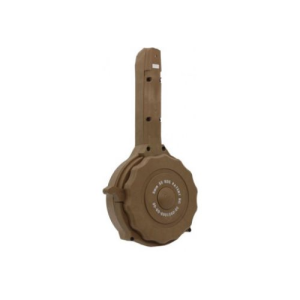 IVER JOHNSON MAGAZINE For Glock 9MM 50RD DRUM TAN POLYMER - Iver Johnson