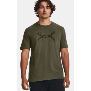 Under Armour Antler Logo T-Shirt, Baroque Green, Men's, 2XL - Under Armour