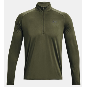 Under Armour Tech 1/2 Zip Long Sleeve, Men's, OD Green, 3XL - Under Armour