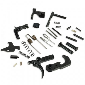 KAK Industry AR-15 Lower Parts Kit w/o Grip or Trigger Guard Black - Kak