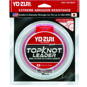 Yo-Zuri TopKnot Fishing Line, Pink, 50lb Break Strength, 30 Yards - Yo-Zuri