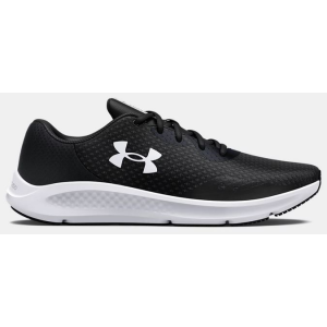 Under Armour Charged Pursuit 3 Running Shoes, Black with White, Mens, Size 9.5 - Under Armour