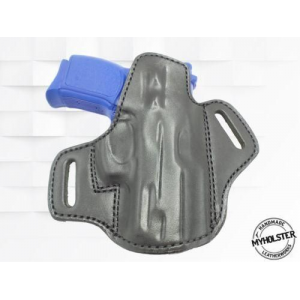 Black Springfield Armory Hellcat Premium Quality Black Open Top Pancake Style OWB Holster - Myholster