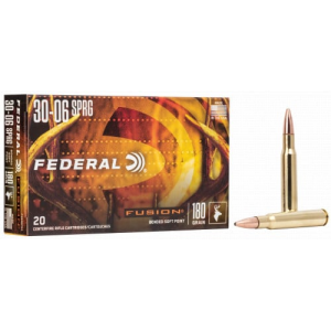 eral Fusion .30-06 Springfield 180 Gr 20 Per Box/ 10 Case Ammo