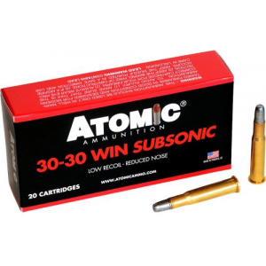 mic Ammunition Subsonic 30-30 Win 165 Gr Lead Round Nose Flat Point 50 Per Box Ammo