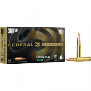 eral Gold Medal Rifle 308 Win. 175 Gr. Sierra Matchking BTHP 20 Rd. Ammo