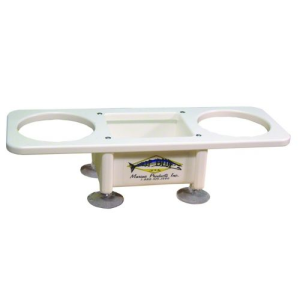 Double Drink Holder W/center Storage Box - Deep Blue