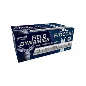 cchi Field Dynamics Hunting 12 Gauge 2.75 9 Pellets 00 Buck Shot 10 Per Box/ 25 Cs Ammo