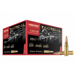 ma Tactical 7.62x39 124gr FMJ 20rd Box Ammo