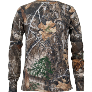 Habit Youth Bear Cave Long Sleeve Camo Tee Realtree Edge Youth Small - Evolved Habitats