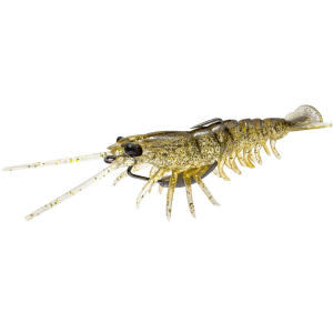 Savage Gear Manic Shrimp Weedless V2 Soft Bait Gold 3.5" 3/8 oz. - Savage Gear