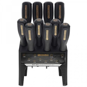 Wheeler Benchtop Screwdriver Set SAE Hex 10 pc. - Wheeler