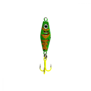 Clam Rattlin' PT Spoon - 1/8oz - Size #10 - Glow Green Koi - Clam
